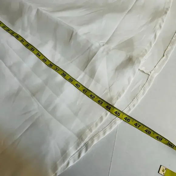 Lulus Lead A Charmed Life High Neck Plunge Back Dress Size S Small Ivory - Picture 9 of 10